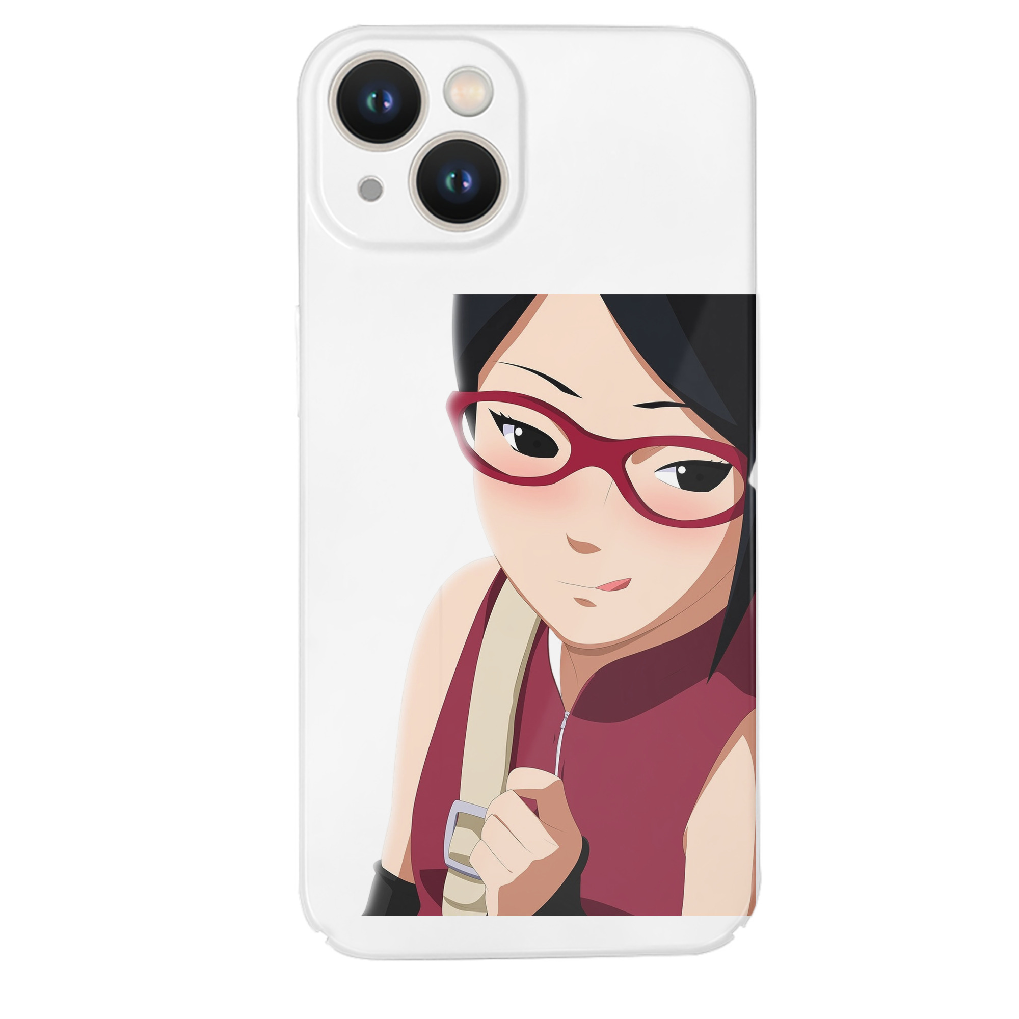 （画像用） NARUTO -ナルト- うちは サラダ Uchiha Sarada 【iPhone 14シリーズ対応】ハードケース